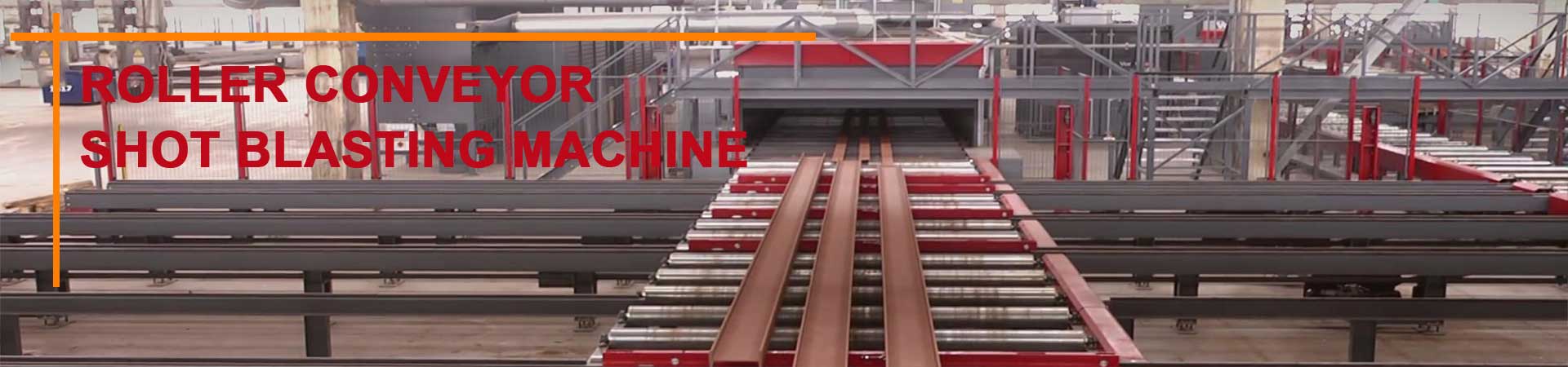 Qinggong roller conveyor Tiro máquina de explosão